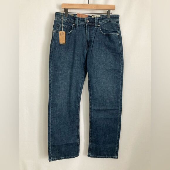 T.K. Axel Jeans Men’s 32x32 Blue Denim Slim Bootcut Stretch Flap Pocket Casual - Picture 2 of 12